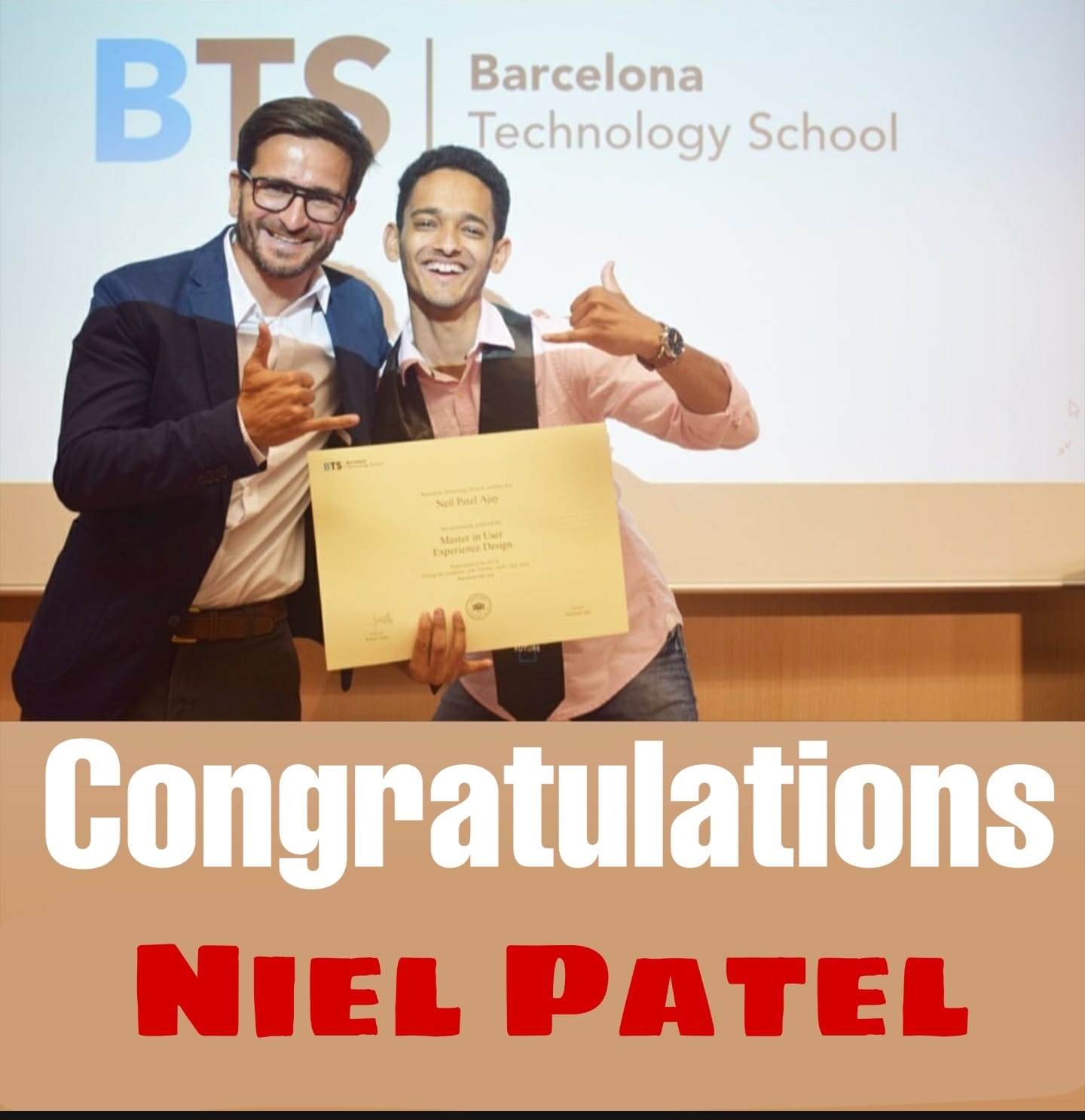 Niel Patel — Master's · Barcelona 🇪🇸